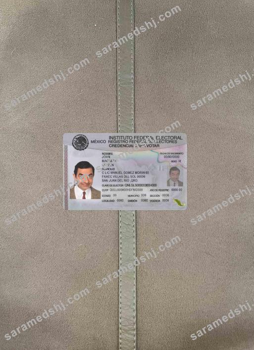 Mexico ID photolook FRONT